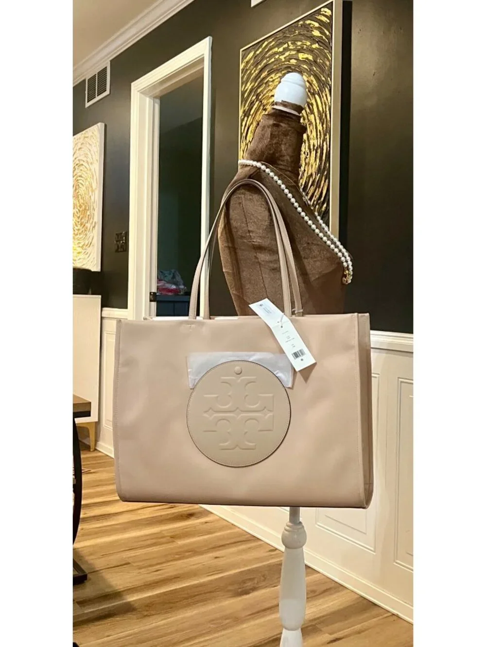 NEW!!!  Beautiful Tory Burch Medium Ella Tote in Rose Silk    712TB133P